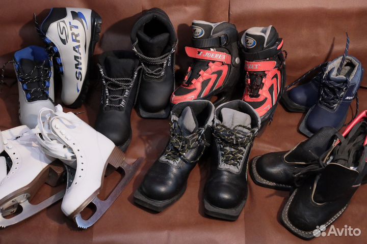 Коньки, лыжные ботинки