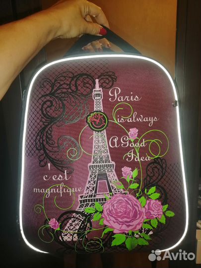 Школьный портфель ортопедический Эйфелева башня