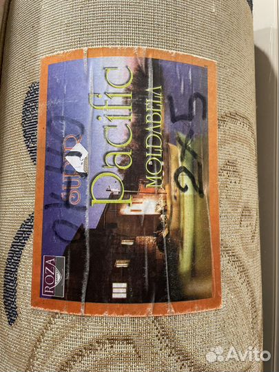 Новый ковер размер 2 на 5 метров, плотный ворс