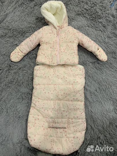 Зимний комплект для девочки 6-12 месяцев