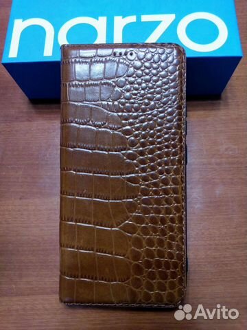 Чехол-книжка Realme Narzo 50i из натуральной кожи