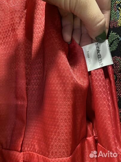 Легкое пальто из гобелена