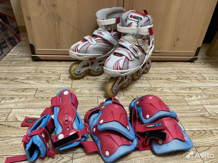 Детские раздвижные ролики 36-41 размер