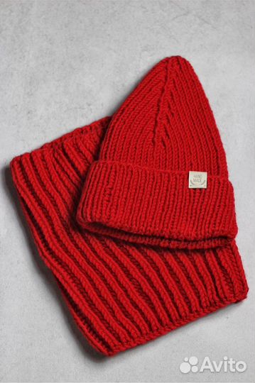 Комплект шапка и снуд