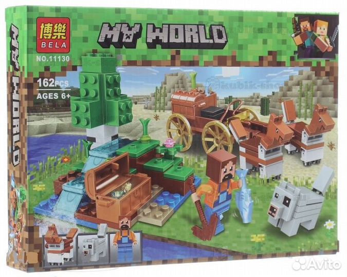 Minecraft Сокровищница в лесу у водопада