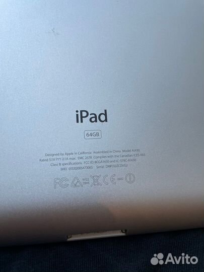 iPad 3 (Cellular) A1430 64GB