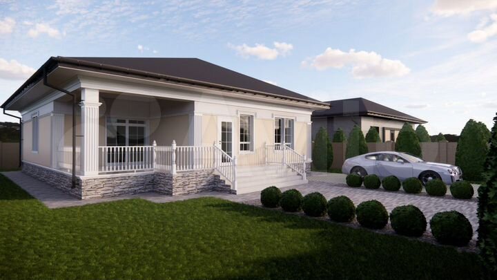 Дом 136,9 м² на участке 4 сот.