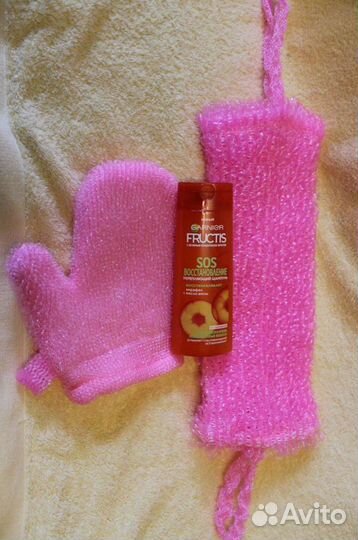 Мочалки и рукавички для бани и бассейна