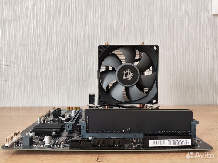 Комплект lga1200: i3 10100f + h470 + 16Gb + кулер