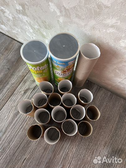 Картонные втулки от туалетной бумаги