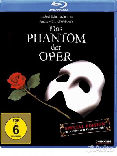 Bluray диск 'Призрак оперы' новый