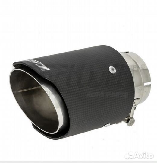 Карбоновая насадка на глушитель в стиле Acrapovic