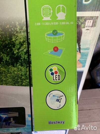 Бассейн 366х100/122/133, Flow clear,детский Бас