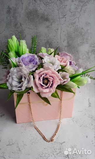 Букет цветов из мыла, цветы из мыла