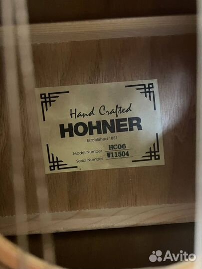 Гитара hohner hc 06