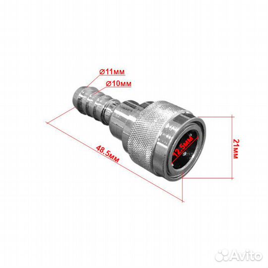 Коннектор топливный sunfine тип tohatsu, 10мм, 3GF