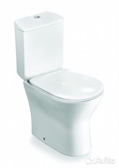 Чаша унитаза Roca напольный, двойной выпуск, белый