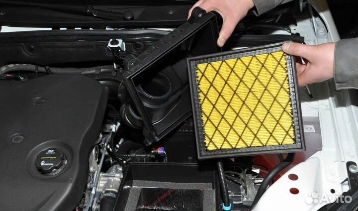 Замена возд. фильтра Toyota LC Prado 2002-2007
