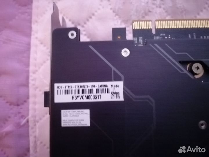 Видеокарта Asus gtx 1080 ti 11 gb