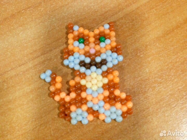 Котик из аквамозайки
