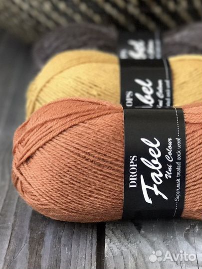 Пряжа drops Fabel uni