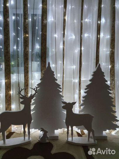 Новогодние фигуры из пенопласта