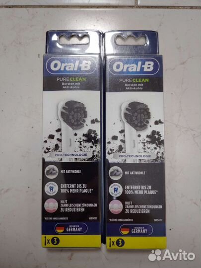 Oral B Pure Clean 3 насадки для зубных щеток