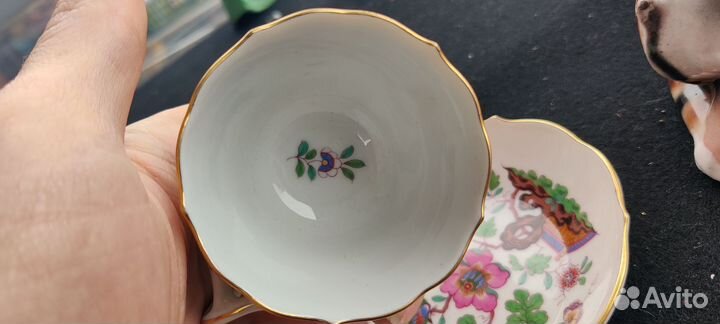 Кофейная пара чашка блюдце Майсен Meissen