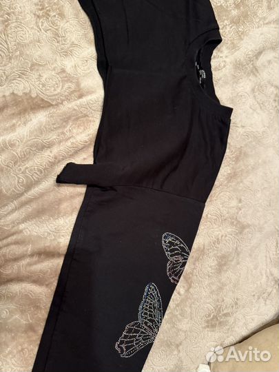 Топ с бабочками