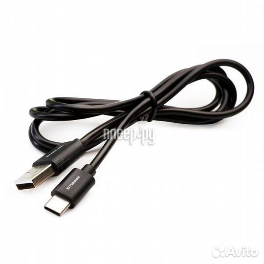 Ergolux USB - Type-C 3А 1.2m Black ELX-CDC02-C02