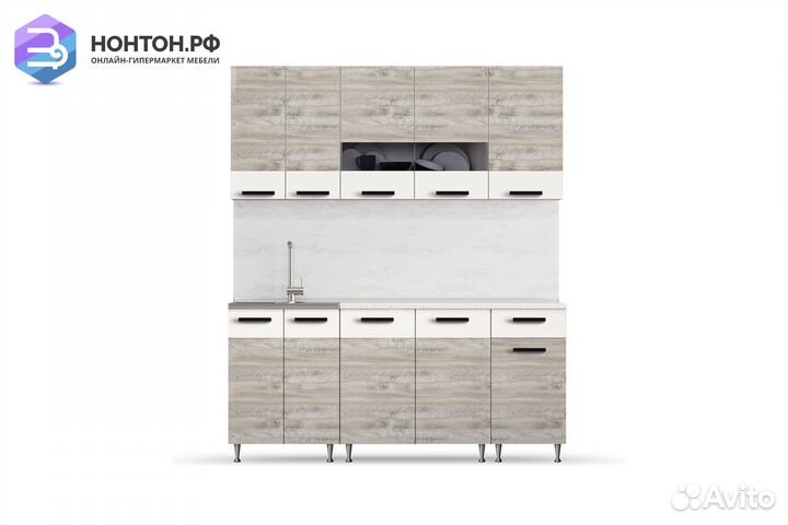 Кухня Рио 1.8 м дуб крафт светлый