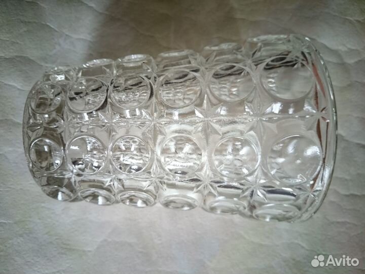 Ваза, прозрачное стекло, Уршельский завод СССР