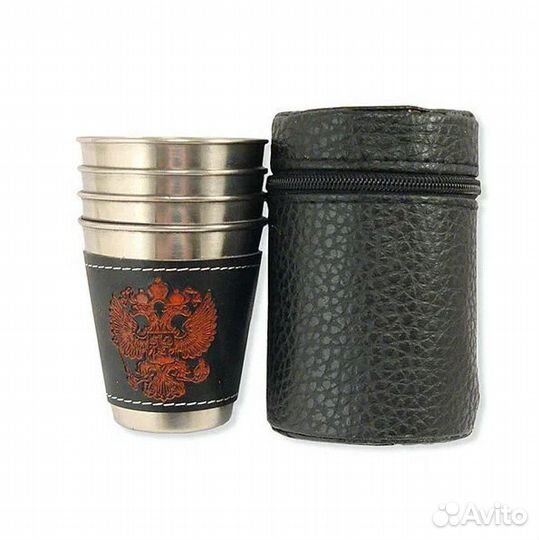 Набор стопок 4 штуки в чехле