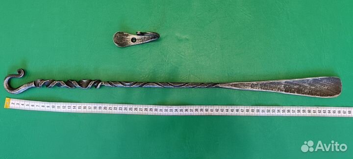 Кованая ложка для обуви, рожок обувной