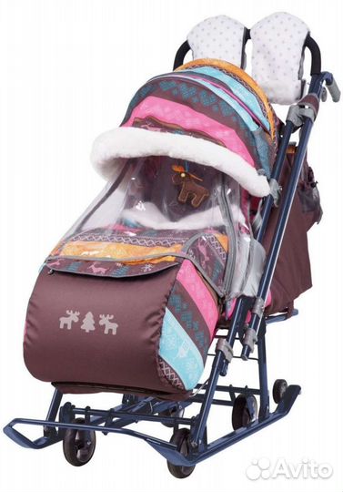Санки коляска nika