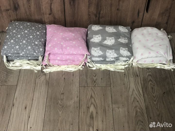 Бортики в детскую кроватку 11 шт