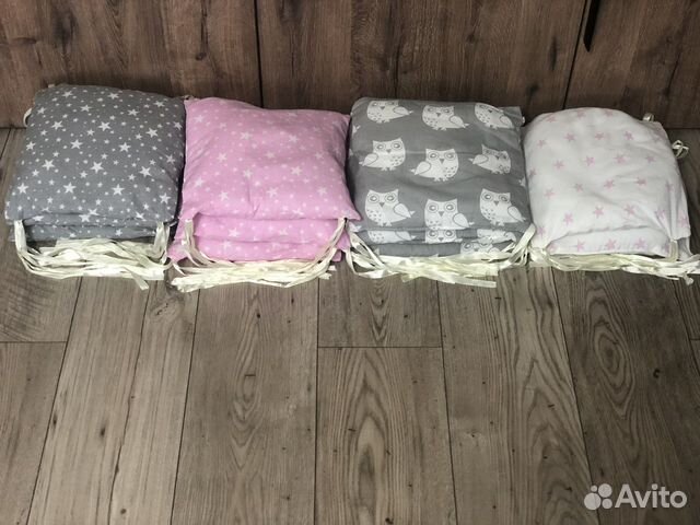 Бортики в детскую кроватку 11 шт