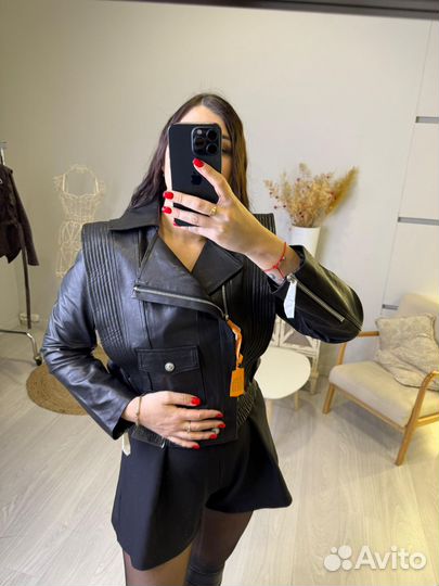 Косуха из натуральной кожи