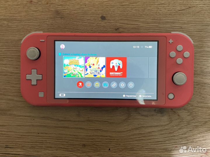 Nintendo switch lite с Animal Crossing
