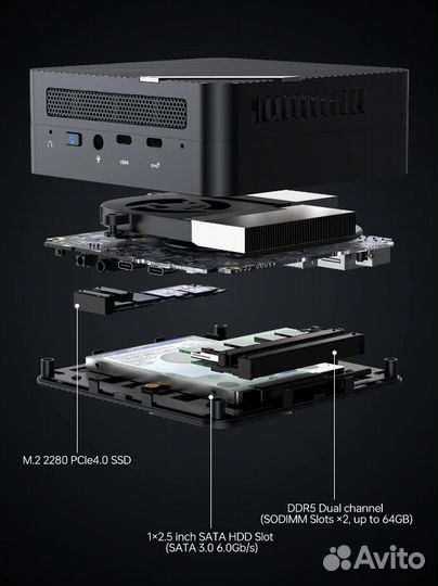 Minisforum UM773 Lite мини пк