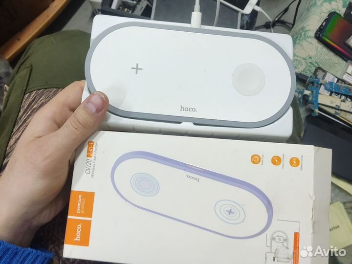 Беспроводная зарядка 2в1 для apple Watch и iPhone