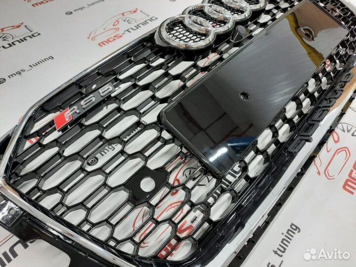 Решетка на Audi A5 в стиле RS5 16-19 гг. дизайн 4