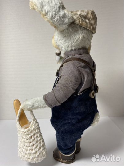 Заяц тедди Сева-скромняга, коллекционная игрушка