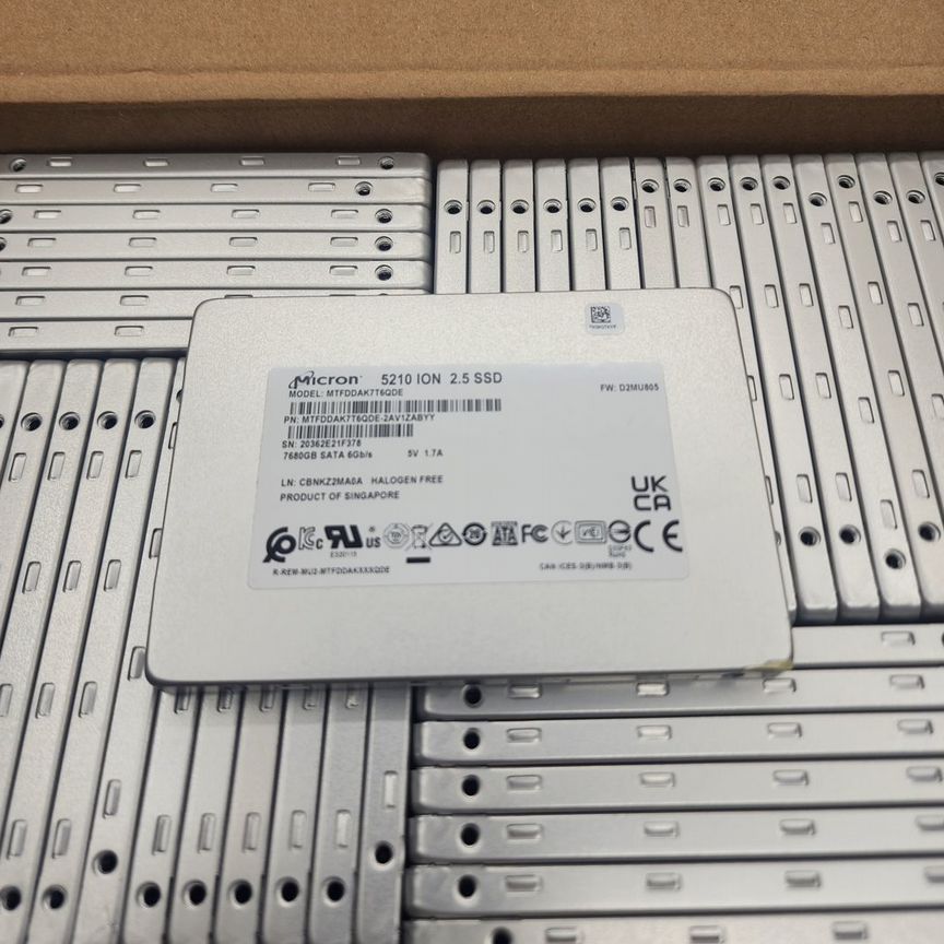 [SSD5210] Micron Ion 7.68tb Новые Sata Ssd5210