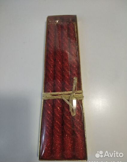 Свечи красные, 4 шт