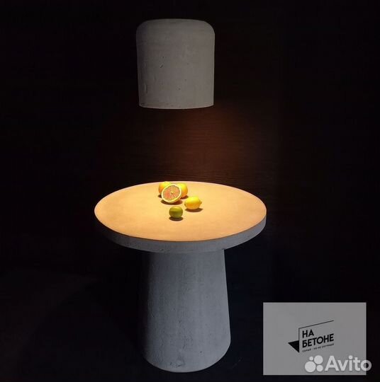 Люстра из бетона