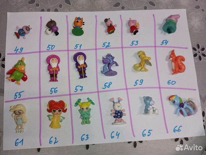 Игрушки из киндера. Киндер сюрприз