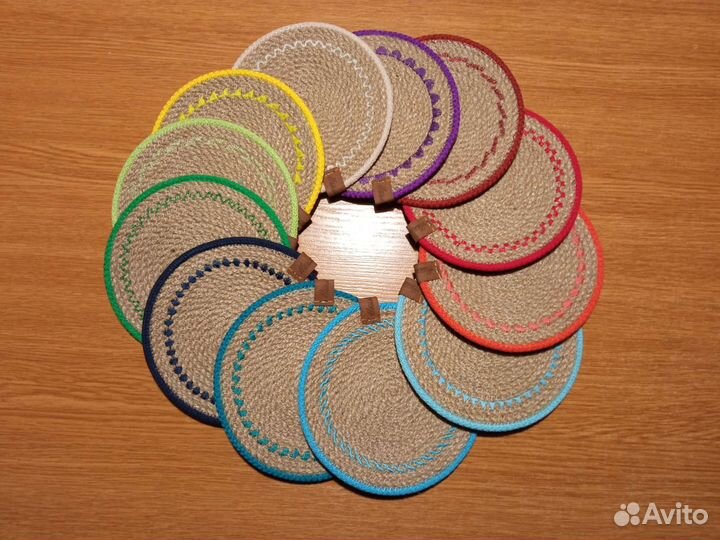 Салфетки сервировочные из джута