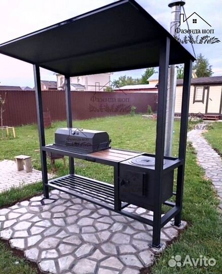 Мангал в стиле loft