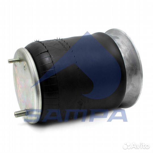 Пневмоподушка со стак. h395 стакан алюмин. 1шп